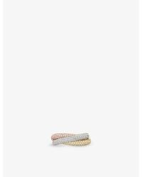 Cartier - Trinity 18Ct, Rose, - And 1.93Ct Diamond Ring - Lyst