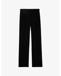 Zadig & Voltaire - Pura Wide-leg Mid-rise Crepe Trousers - Lyst