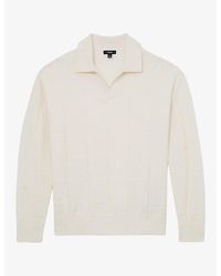 Reiss - Compton Square-Knit Wool Jumper - Lyst