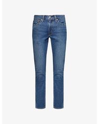 Levi's - Five-Pockets Faded-Wash Straight-Leg Slim-Fit Stretch-Denim Blend Jeans - Lyst