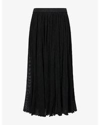 CFCL - Hypha Lucent Glitter Flared-Leg Knitted Trousers - Lyst