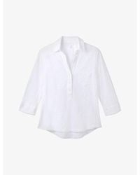 The White Company - Slim-Fit Organic-Cotton-Jersey Shirt - Lyst