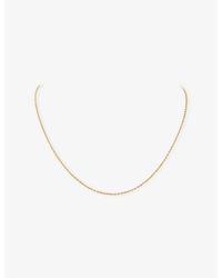 Van Cleef & Arpels - Angle Filed Trace Chain 18Ct Necklace - Lyst