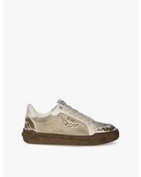 Zadig & Voltaire - Fly Wings Leather Low-Top Trainers - Lyst