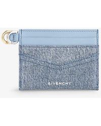 Givenchy - Voyou Leather And Denim Card Holder - Lyst