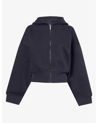 WE Are Tala - Cocoon Zipped Cotton-Blend Hoody - Lyst