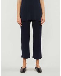 Max Mara Giusy Stretch-knit Pyjama Bottoms - Blue