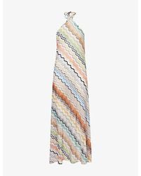 Missoni - Chevron-Print Knitted Long Cover Up - Lyst