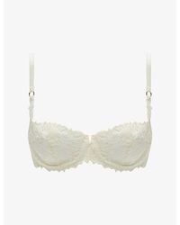 Chantelle - Champs Elysées Embroidered Balconette Bra - Lyst