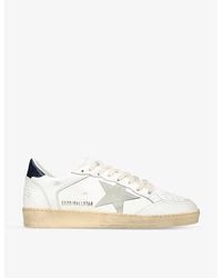 Golden Goose - Ballstar Low-Top Leather Trainers - Lyst
