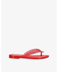 Ganni - X Melissa Branded Pvc Flip-Flops - Lyst
