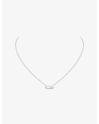 Messika - Move Uno 18Ct And 0.02Ct Diamond Necklace - Lyst