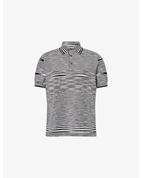 Missoni - Striped Short-Sleeves Cotton-Knit Polo Shirt - Lyst