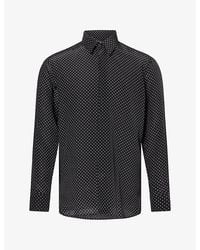 Tom Ford - Geo-Print Classic-Collar Silk Shirt - Lyst
