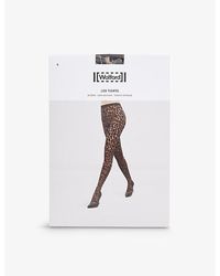 Wolford - Logo-waistband Stretch-woven Tights - Lyst