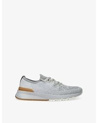 Brunello Cucinelli - Knitted Sneakers - Lyst