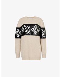 Max Mara - faggi Sequin-embellished Wool And Cashmere-blend Jumper X - Lyst