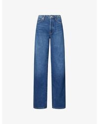 GOOD AMERICAN - Weightless Wide-Leg Strech-Denim Jeans - Lyst