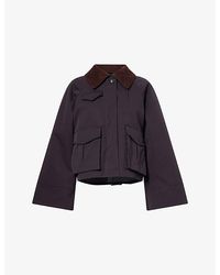 Skall Studio - Gaby Cord-Collar Cotton Jacket - Lyst