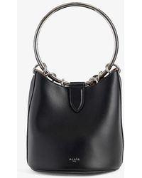 Alaïa - Ring Leather Shoulder Bag - Lyst