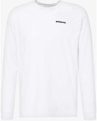 Patagonia - P-6 Logo-print Recycled-cotton And Recycled-polyester-blend Regular-fit T-shirt - Lyst