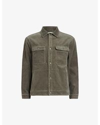 AllSaints - Castleford Patch-pocket Relaxed-fit Cotton-corduroy Shirt X - Lyst