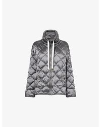 Max Mara - Quilted Short Nylon-Down Jacket - Lyst