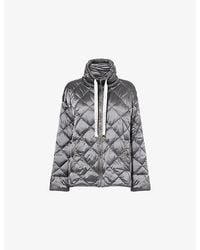 Max Mara - Quilted Short Nylon-Down Jacket - Lyst
