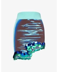 Ph5 - Casey Sequinned Stretch-Knit Mini Skirt - Lyst