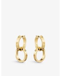 Cartier - Love 18ct Yellow-gold Hoop Earrings - Lyst
