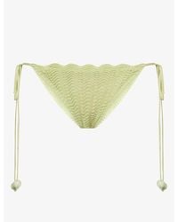 Devon Windsor - Kit Open-Knit Bikini Bottoms - Lyst