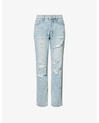 Casey Jean By Jean Vintage - Washed Straight-Leg Denim Jeans - Lyst