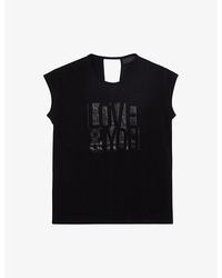 IKKS - Graphic-print Knitted T-shirt X - Lyst