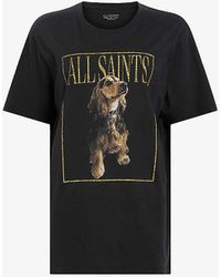 AllSaints - Pepper Graphic-print Relaxed-fit Organic-cotton T-shirt - Lyst