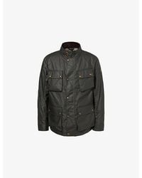 Belstaff - Fieldmaster High-Neck Waxed-Cotton Jacket - Lyst