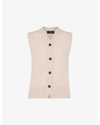 Whistles - V-Neck Regular-Fit Wool Vest - Lyst