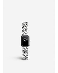Chanel H3248 Première Chain Steel, Lacquer And Onyx Watch - White