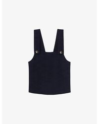 Claudie Pierlot - Square-Neck Sleeveless Woven Top - Lyst
