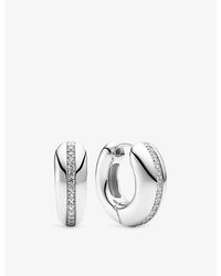 Sif Jakobs - Palermo Piccolo Sterling- And Cubic Zirconia Hoop Earrings - Lyst