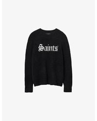 AllSaints - Saints Relaxed-Fit Wool-Blend Jumper - Lyst