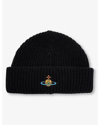 Vivienne Westwood - Sporty Brand-embroidered Wool Beanie - Lyst