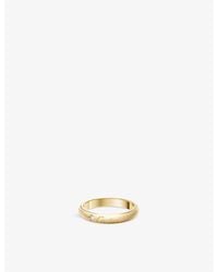Cartier - C De 3Mm 18Ct- And 0.02Ct Brilliant-Cut Diamond Wedding Ring - Lyst