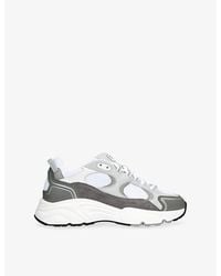 Cleens - Pulse Runner Leather And Mesh Trainers - Lyst