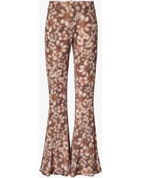 Acne Studios - Pippen Flared-leg Mid-rise Woven Trousers - Lyst