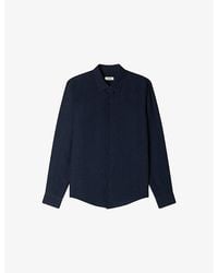 Sandro - Relaxed-Fit Long-Sleeve Linen Shirt - Lyst