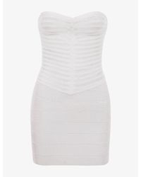 House Of Cb - The Sweetheart Strapless Stretch-Woven Mini Dress - Lyst
