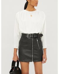 Sandro Draped Woven Top - Multicolour