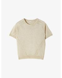 JOSEPH - Lille Short-Sleeved Knitted Top - Lyst