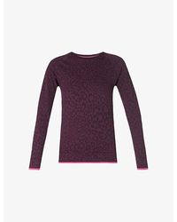 Sweaty Betty - Animal Crew Neck Base Layer Ski Top - Lyst