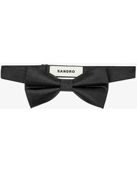 Sandro - Adjustable Silk Bow Tie - Lyst